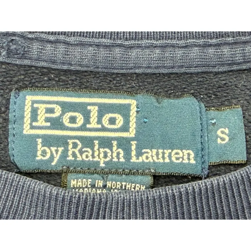 Polo Ralph Lauren Sweatshirt Mens S Navy Blue Pony Crewneck Pullover